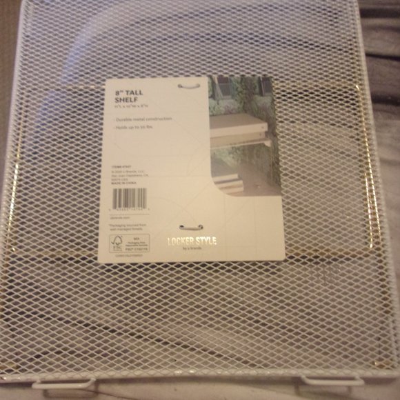 New White Locker shelf 8" Tall locker style - Picture 1 of 2